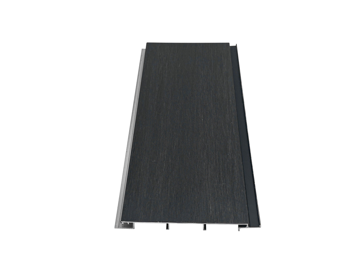 Composite Aluminum Plank Arctic Ebony detail