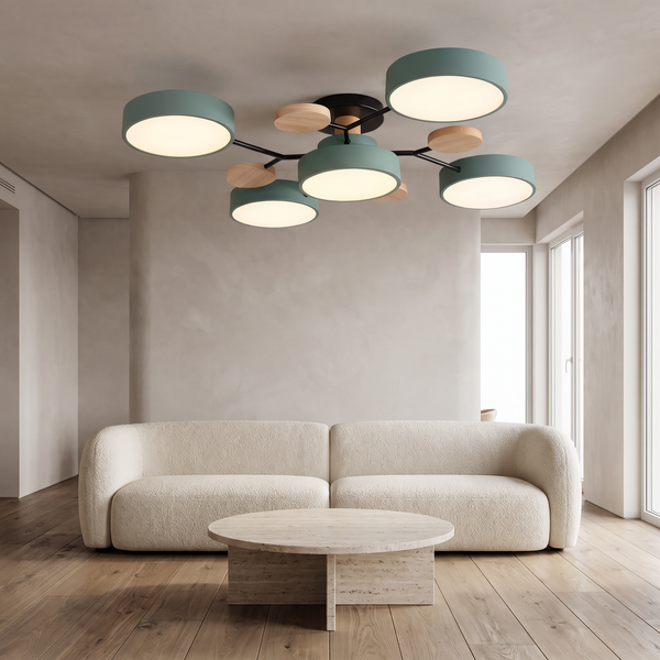 Celeste Semi Flush LED Ceiling Chandelier