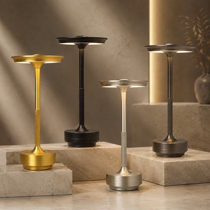 Aurora Cordless Metallic Table Lamp