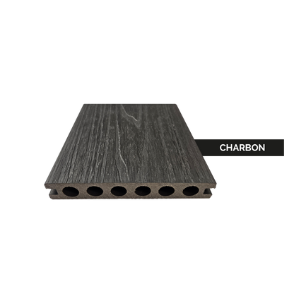 Enkel Wood Panda composite decking in Charcoal
