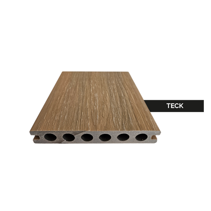 Enkel Wood Panda composite decking in Teak