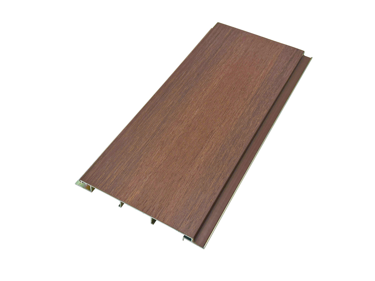Composite Aluminum Plank Arctic in Walnut
