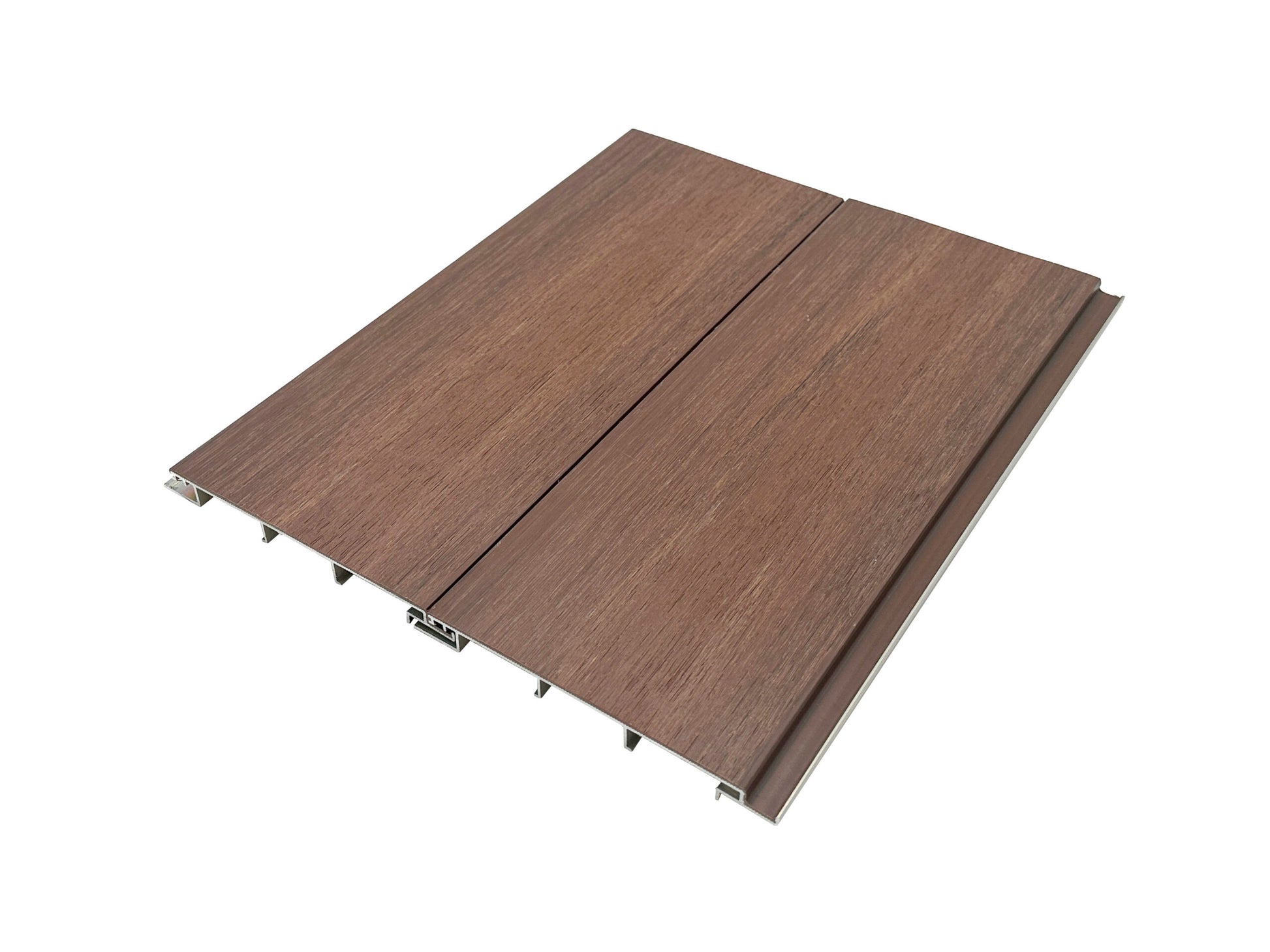 Composite Aluminum Plank Arctic Walnut detail