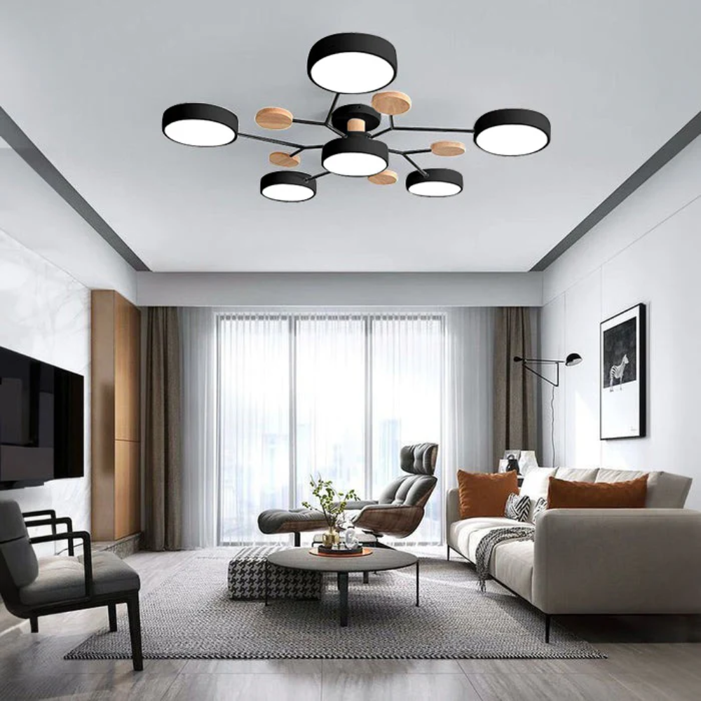 Celeste Semi Flush LED Ceiling Chandelier