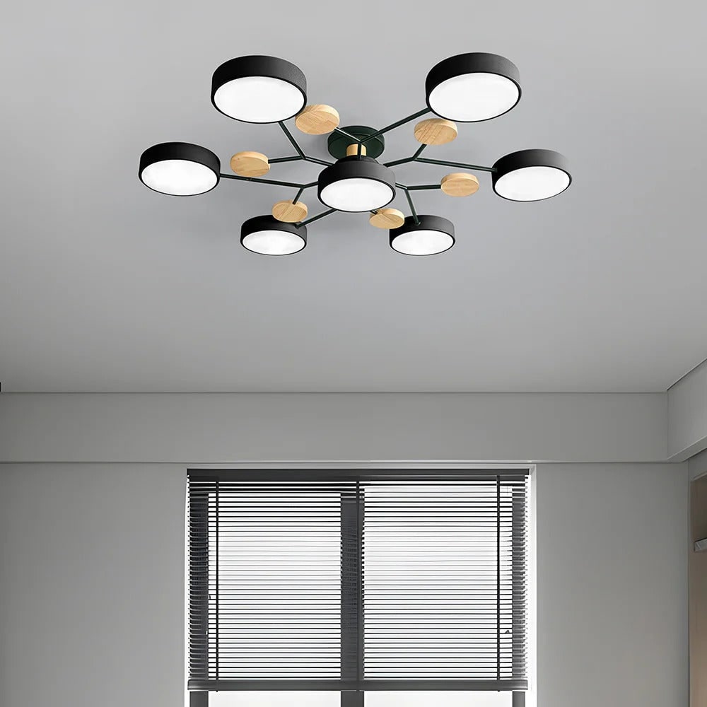 Celeste Semi Flush LED Ceiling Chandelier