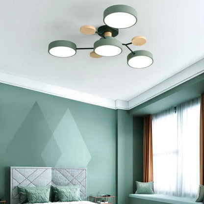Celeste Semi Flush LED Ceiling Chandelier
