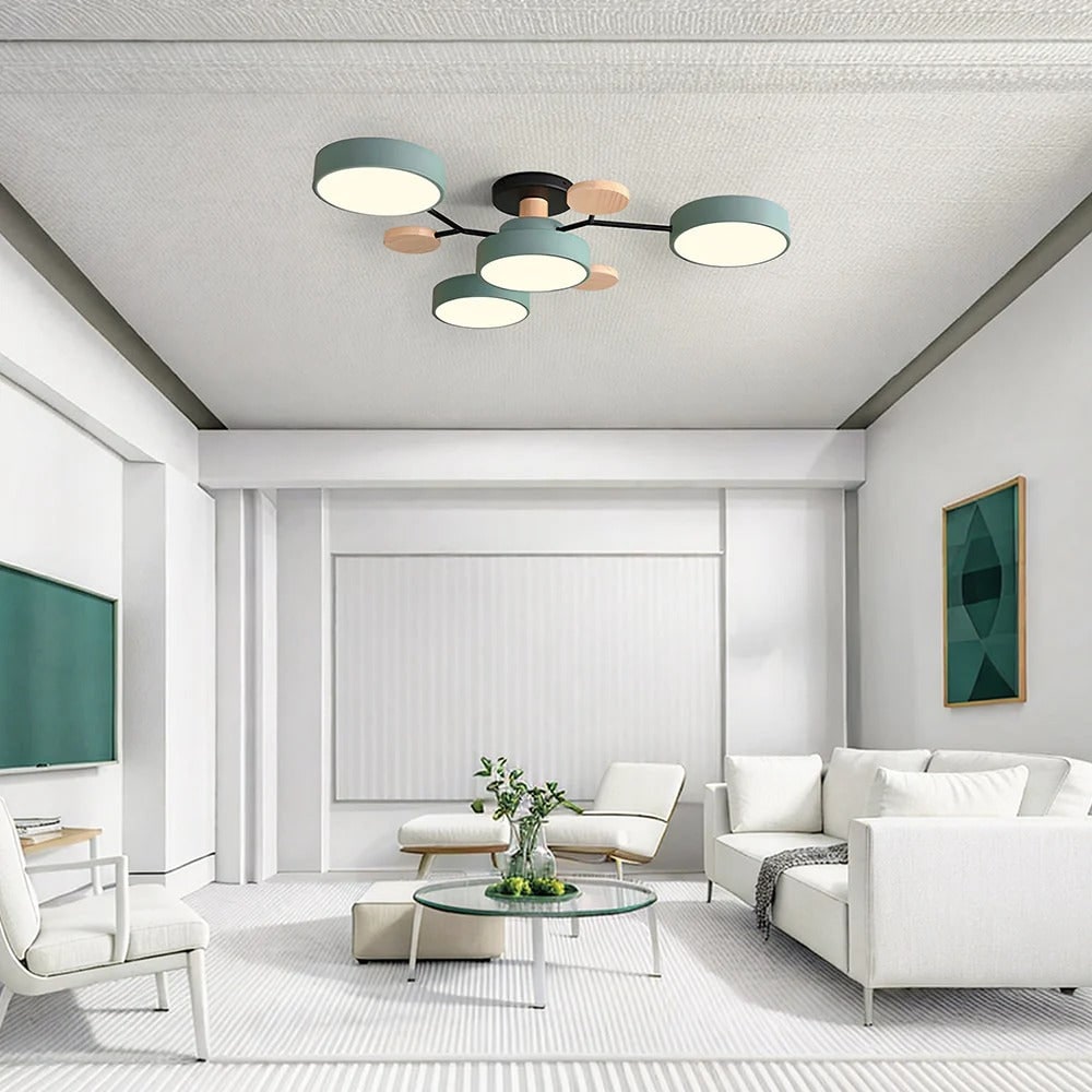 Celeste Semi Flush LED Ceiling Chandelier
