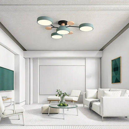 Celeste Semi Flush LED Ceiling Chandelier