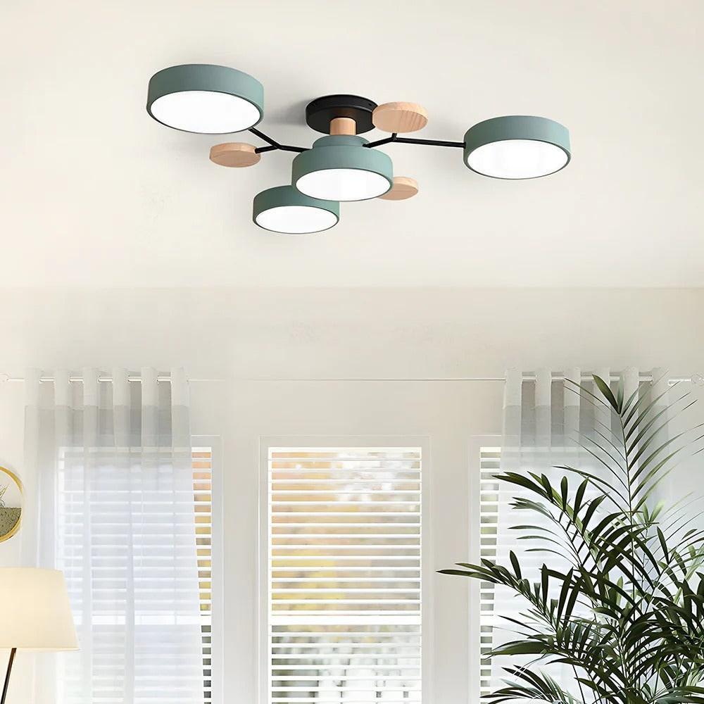 Celeste Semi Flush LED Ceiling Chandelier