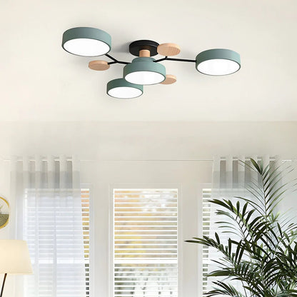Celeste Semi Flush LED Ceiling Chandelier
