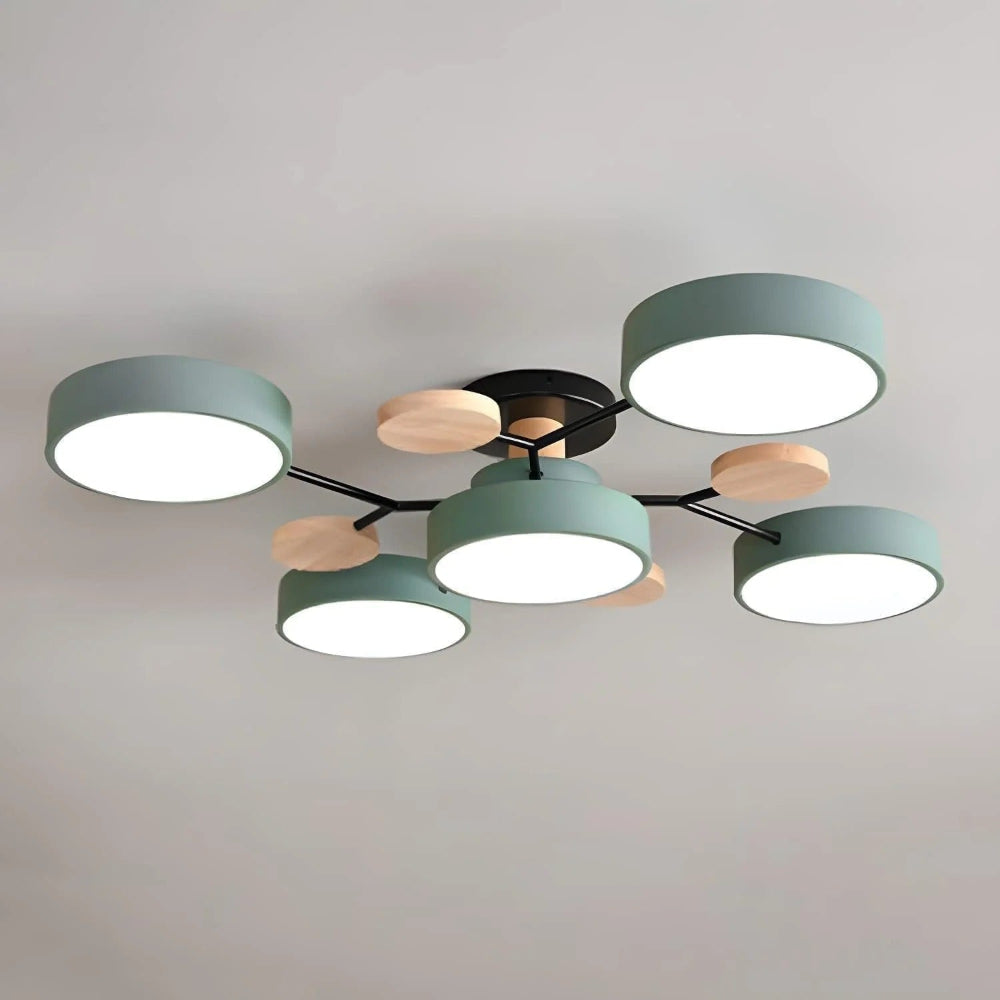 Celeste Semi Flush LED Ceiling Chandelier