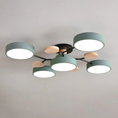 Celeste Semi Flush LED Ceiling Chandelier