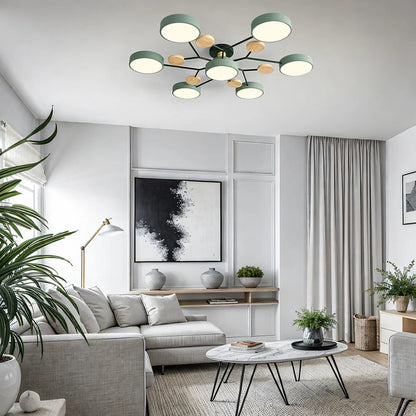 Celeste Semi Flush LED Ceiling Chandelier