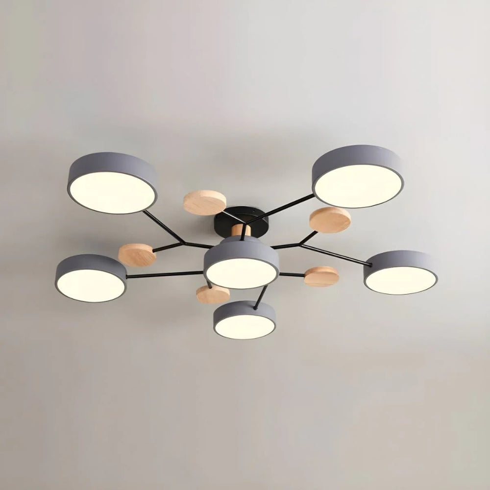 Celeste Semi Flush LED Ceiling Chandelier