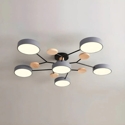 Celeste Semi Flush LED Ceiling Chandelier