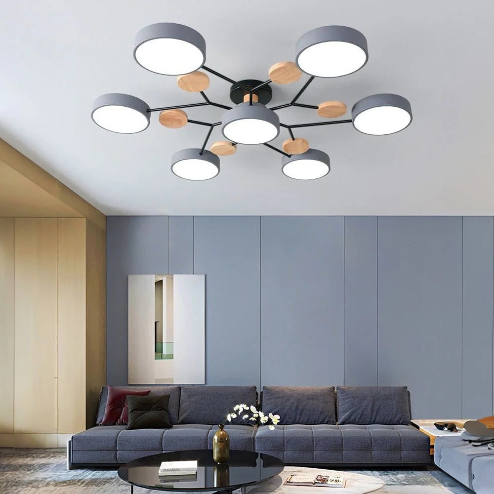 Celeste Semi Flush LED Ceiling Chandelier