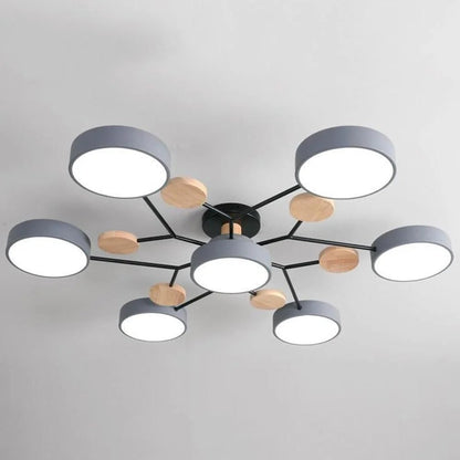 Celeste Semi Flush LED Ceiling Chandelier