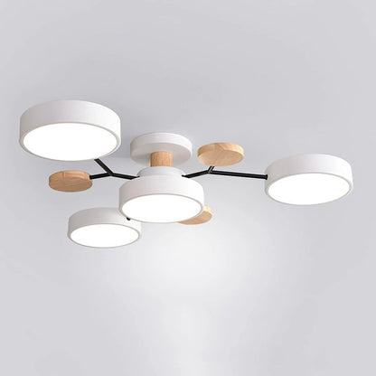Celeste Semi Flush LED Ceiling Chandelier