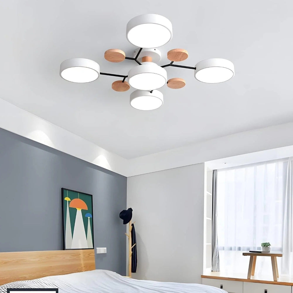 Celeste Semi Flush LED Ceiling Chandelier