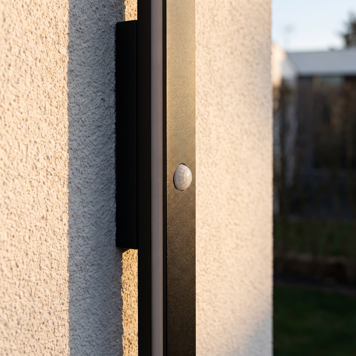 Close detail of the weatherproof finish