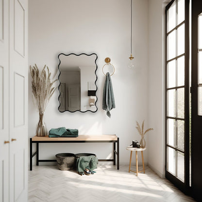 Squiggle Wavy Wall Mirror