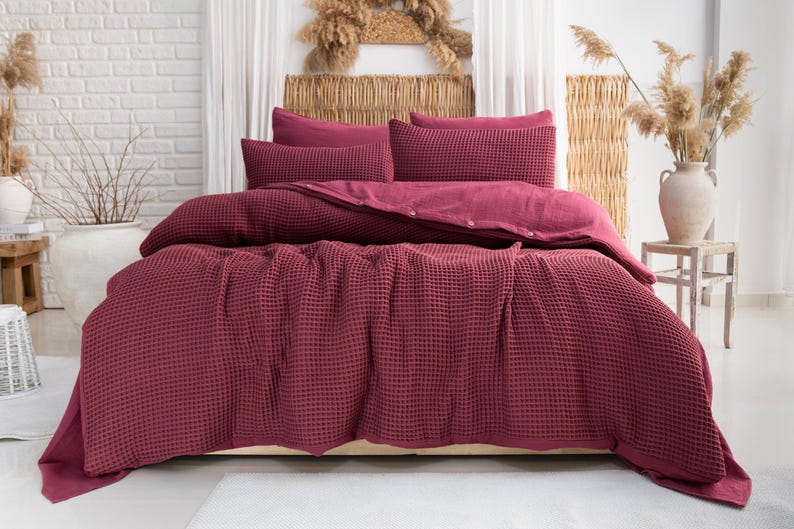 Waffle Turkish Cotton Duvet Cover