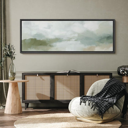Soft Abstract Landscape Framed Canvas