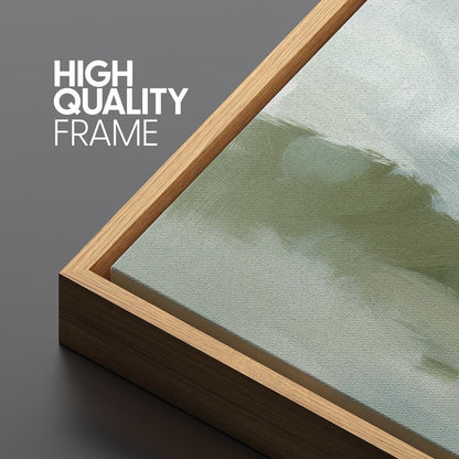 Soft Abstract Landscape Framed Canvas