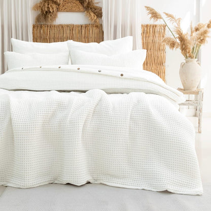 Waffle Turkish Cotton Duvet Cover