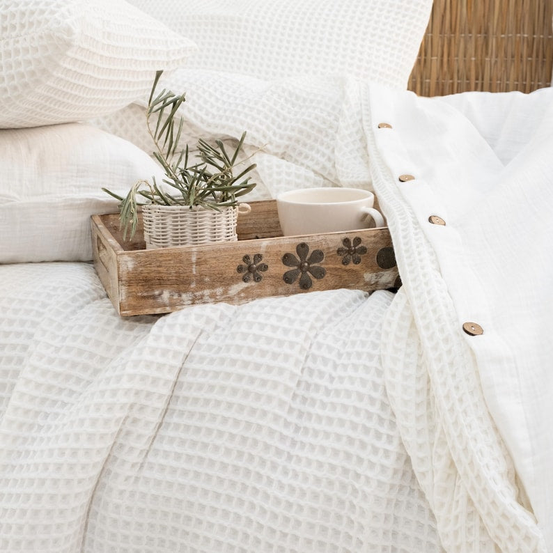 Waffle Turkish Cotton Duvet Cover